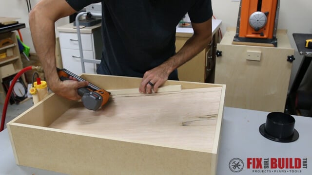 nailing on the dust chute cleats