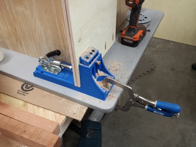 Pocket hole drilling