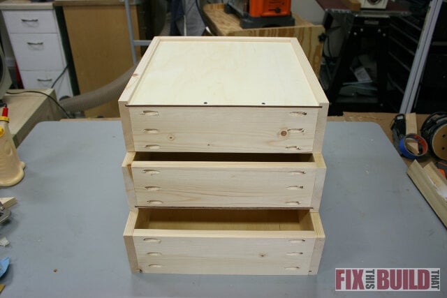 DIY 3 drawer nighstand
