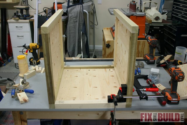 DIY 3 drawer nightstand