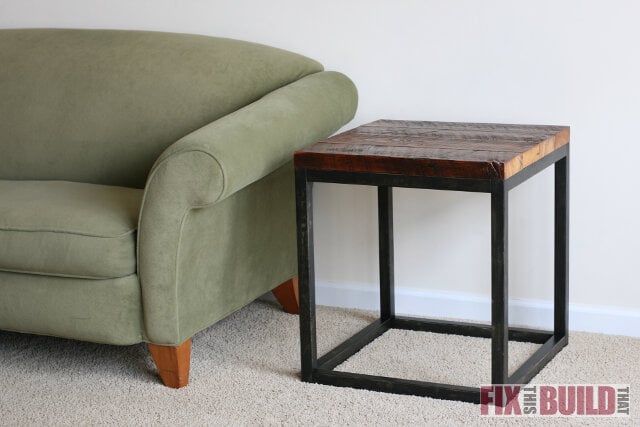 Reclaimed Industrial Side Table
