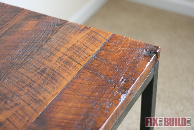 Reclaimed Industrial End Table Plans