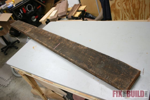 reclaimed lumber side table