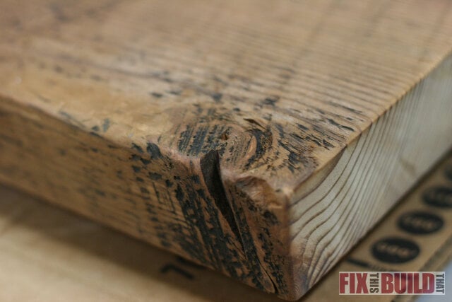 reclaimed side table knot