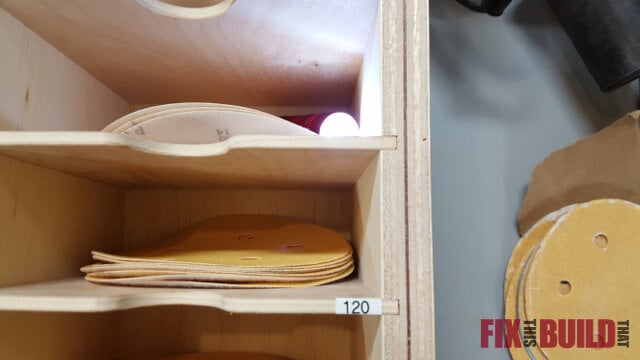Sandpaper Disc Storage Station
