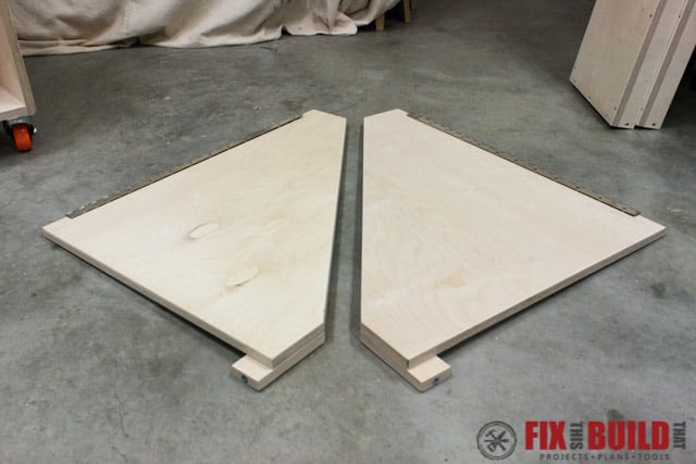 mobile miter saw stand side wing supports