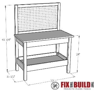 DIY Kids Workbench Plan Pic1