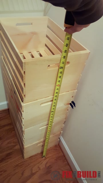 DIY Sliding Crate Closet Storage-62