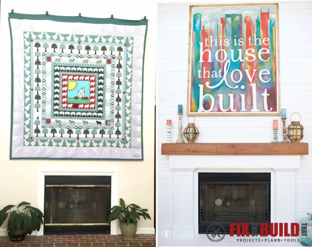 DIY Fireplace Surround and Mantel-42
