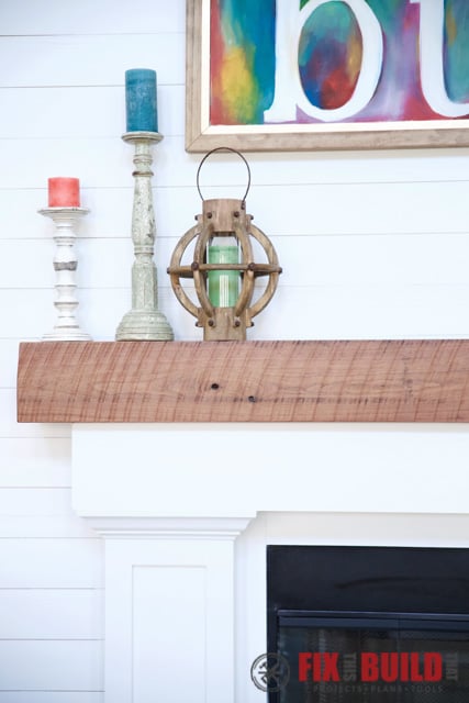 DIY Fireplace Surround and Mantel-48