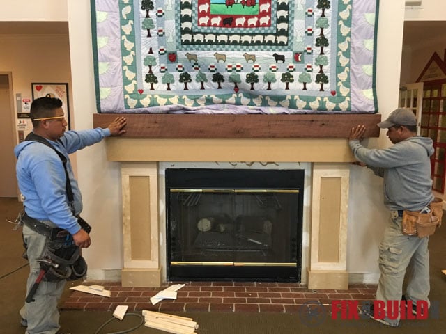 DIY Fireplace Surround and Mantel-51