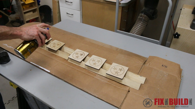 Custom Laser Wood Coaster Set-36