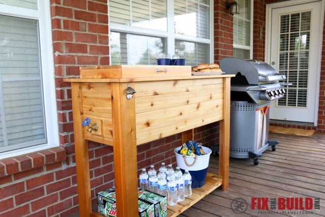 Wooden Cooler Box Plans