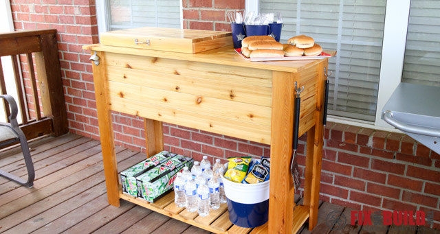 DIY Patio Cooler Cart