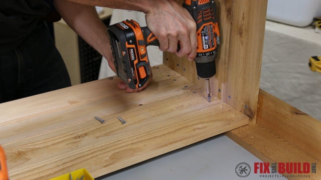 wooden cooler stand assembly