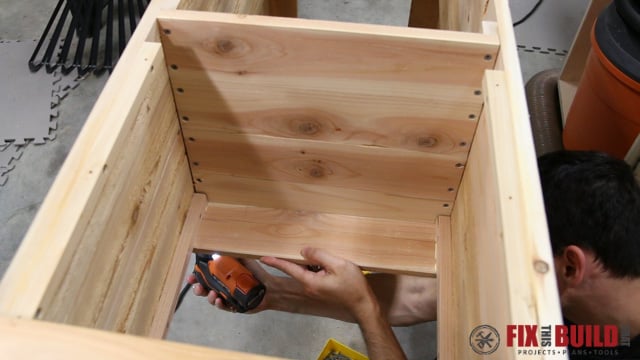 outdoor cooler cart assembly