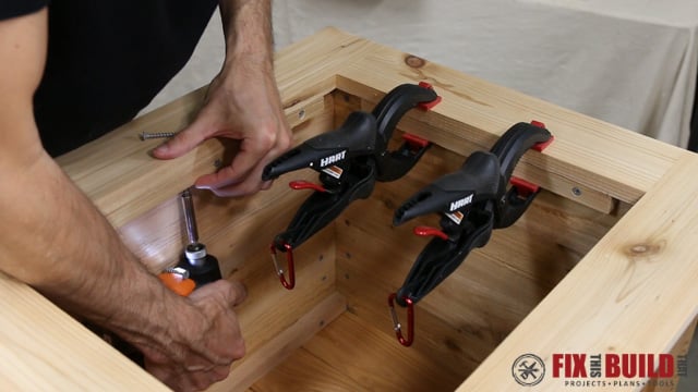 Attaching frame to diy cooler