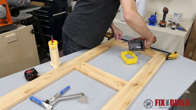 Wooden cooler box frame
