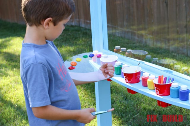 DIY Kids Outdoor Acrylic Easel with laser
