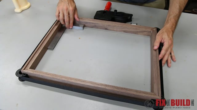 using a webclamp on mitered frame