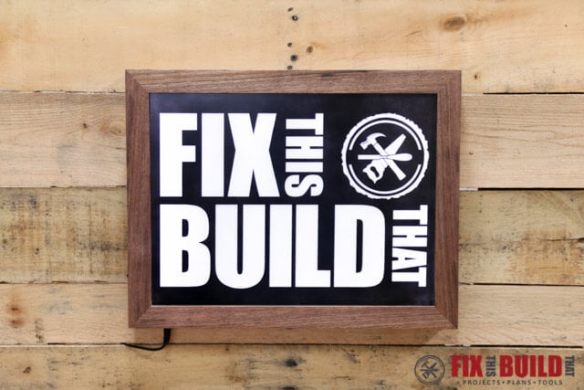 how to make backlit LED sign logo DIY
