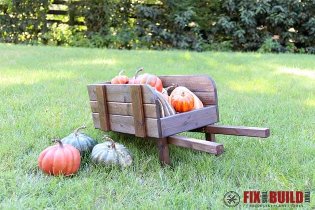 How to make a rustic wheelbarrow