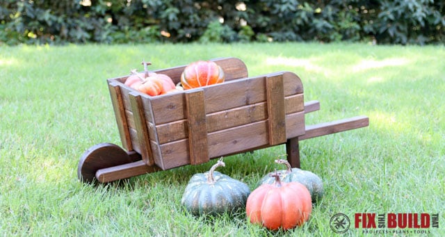 DIY Rustic Wheelbarrow