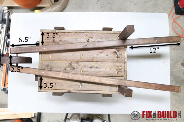diy rustic wheelbarrow total dimensions