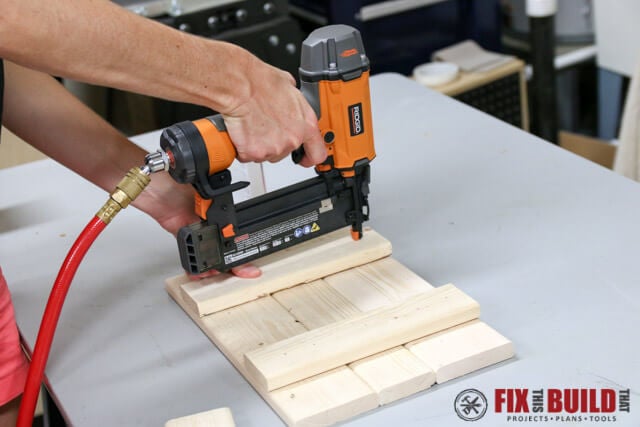 using ridgid brad nailer