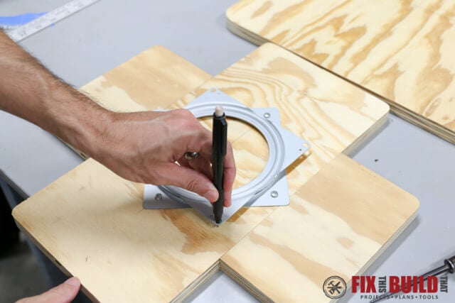 DIY Spray Booth Turntable-12