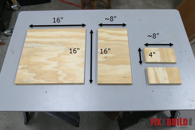 DIY Spray Booth Turntable Measured Parts