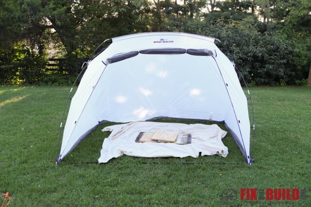 HomeRight Spray Shelter Setup