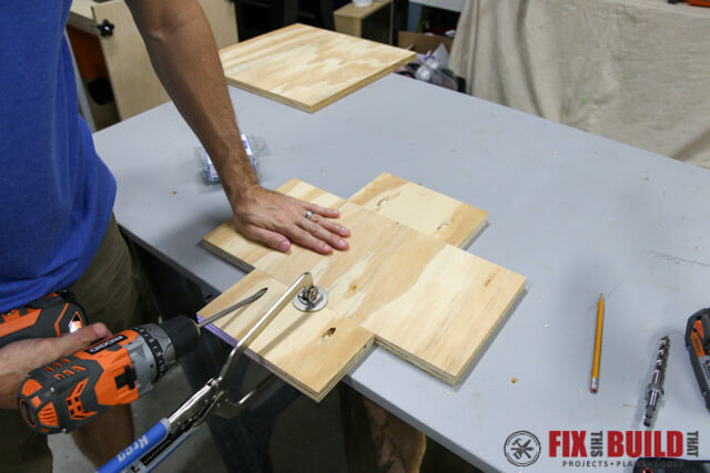 DIY Spray Booth Turntable-5