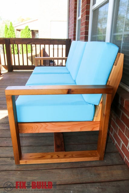 Make Your Own DIY Outdoor Modern Sofa