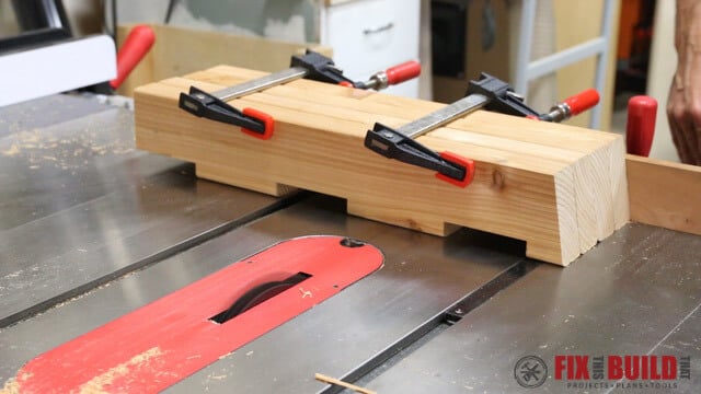 cutting dados in the seat uprights