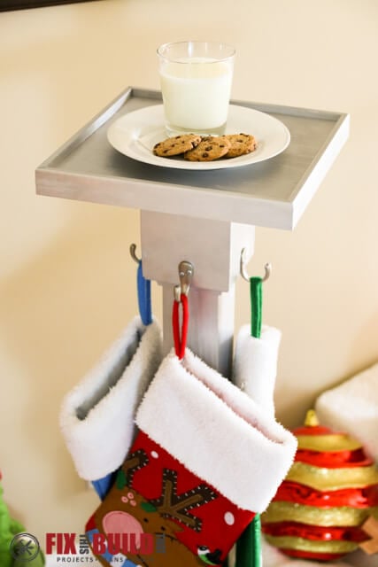 Build a DIY Christmas Stocking Hanger Post