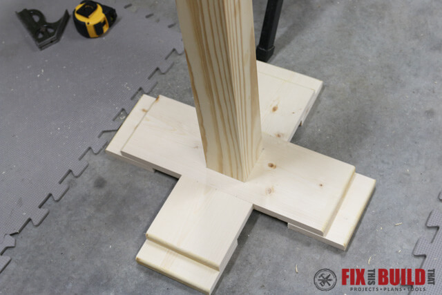 attaching post to base