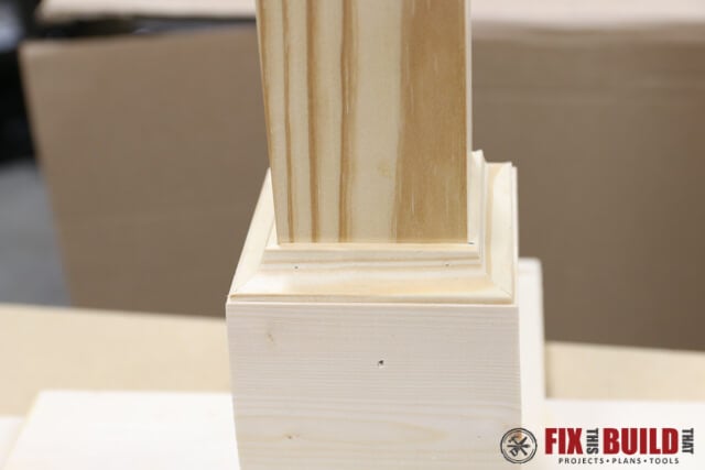 cove molding on the base trim