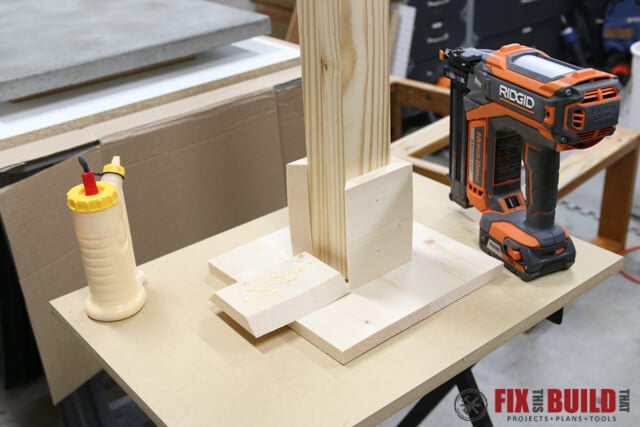 installing top trim on stocking post