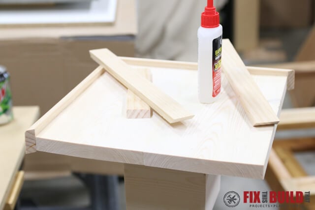 applying molding to top of post
