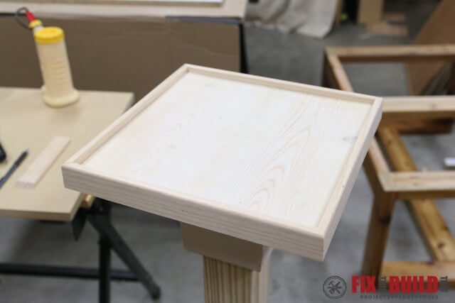 applying molding to top of post
