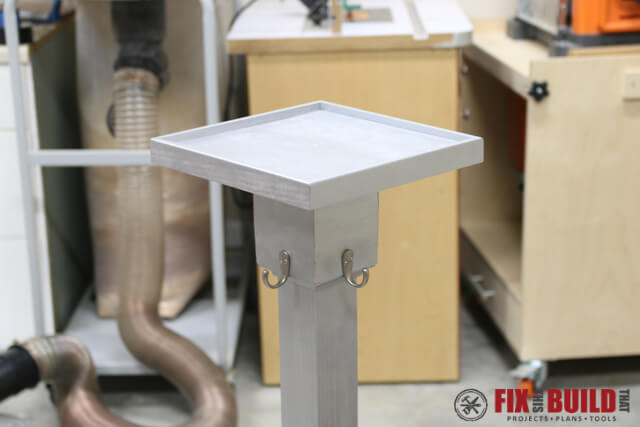 installing robe hooks on post
