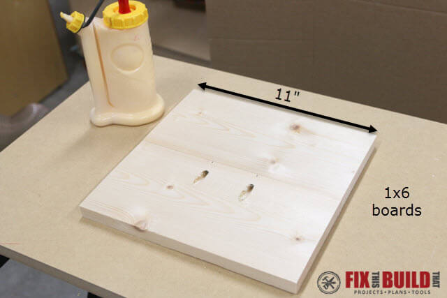 joining top board with pocket holes