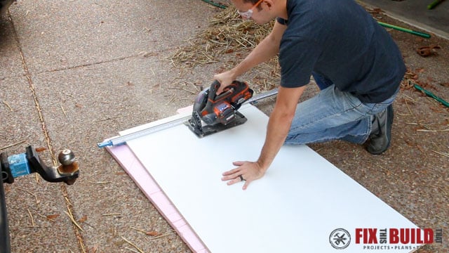 ripping concrete forms with circular saw