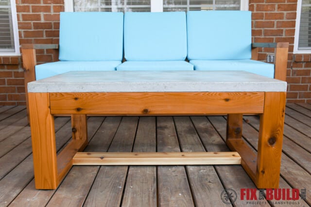 DIY Concrete Coffee Table