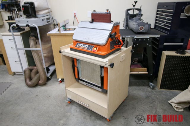 flip top tool cart