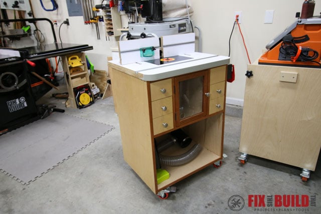 shop made router table