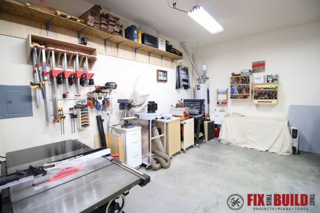 Left walll woodshop view