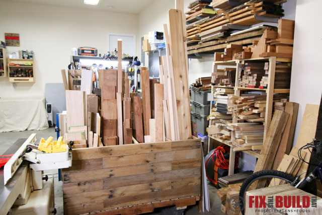 pallet wood storage