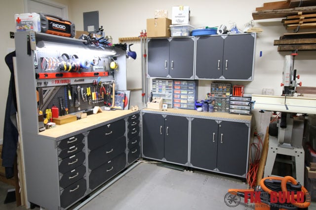 woodshop shop cabinets